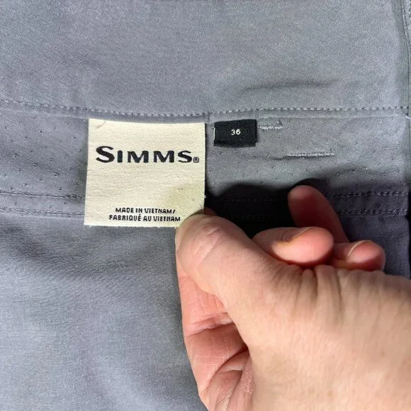 Simms Size 36 Grey Fishing Pants *Flaws - Picture 12 of 12